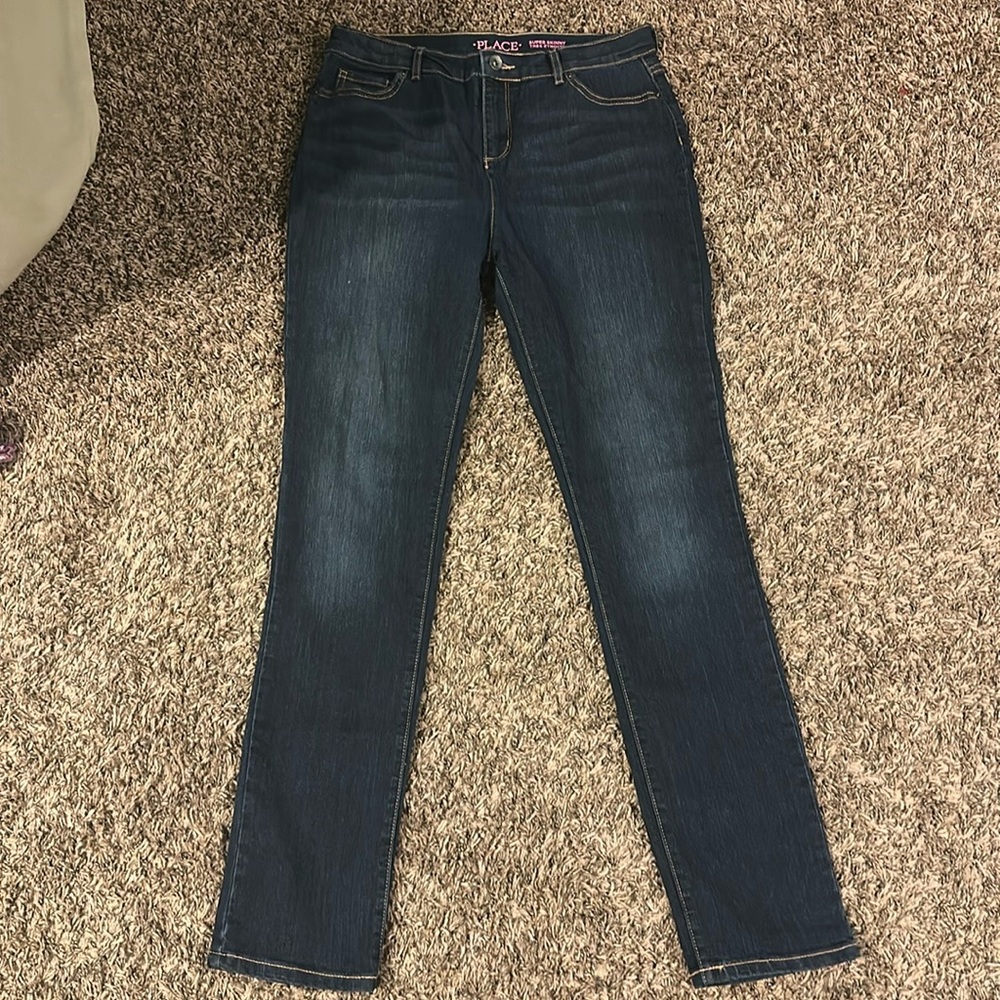 Children’s Place girls size 18 dark denim jeans